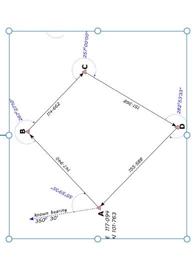 Solved Given The Survey Traverse Information Below Comput