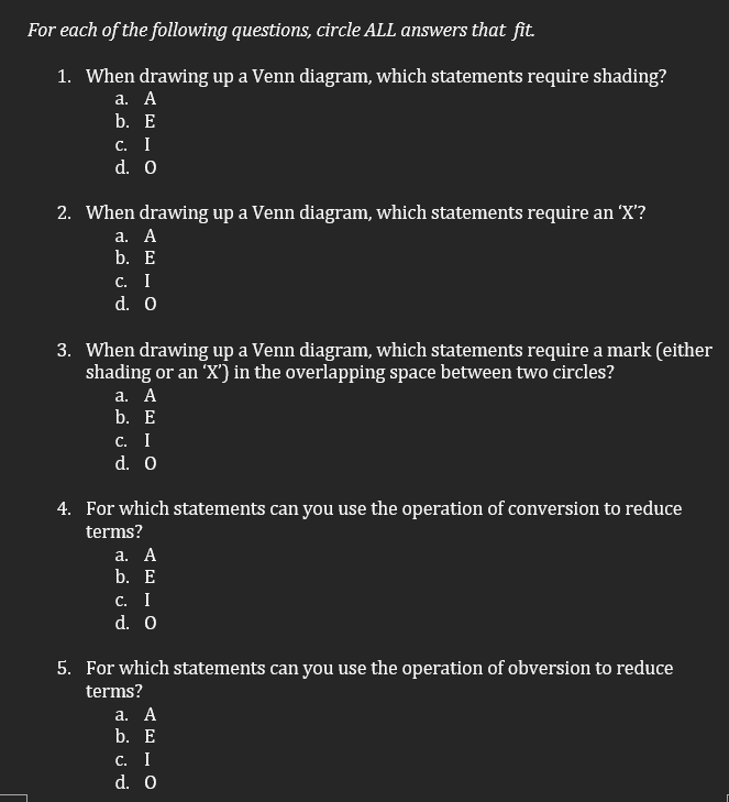 If Then Statements Venn Diagram Geometry Solved Use The Venn