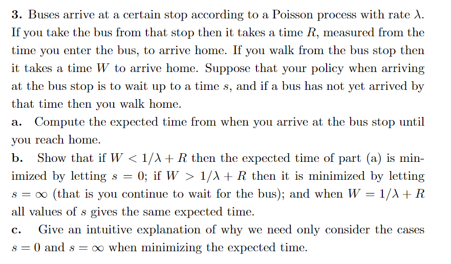 Solved Buses Arrive At A Certain Stop According To A Chegg