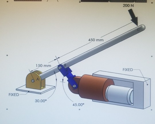 Solved A 200 N Force Is Applied To The Crusher At Point C Chegg