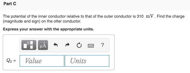 Solved Part A A Cylindrical Capacitor Has An Inner Conductor Chegg