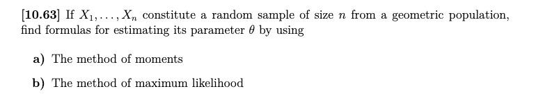 Solved If X Xn Constitute A Random Sample Of Size Chegg