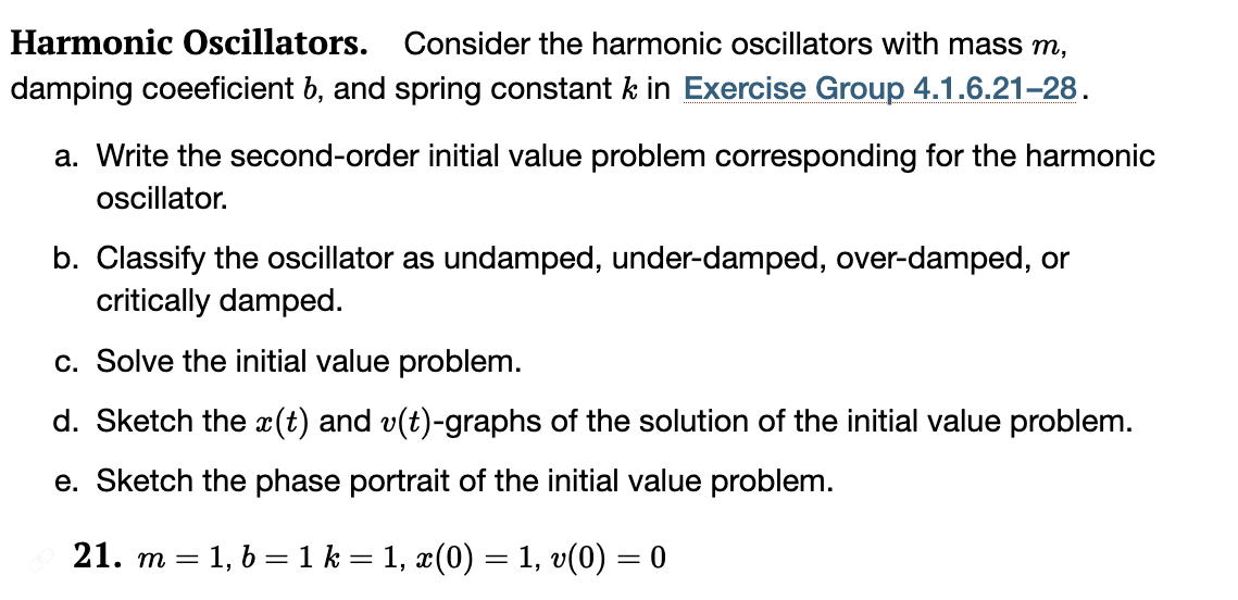 Solved Harmonic Oscillators Consider The Harmonic Chegg