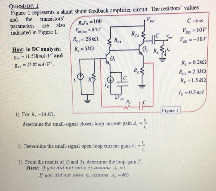 Voltage Shunt Feedback Amplifier Circuit Diagram A Comprehensive Guide