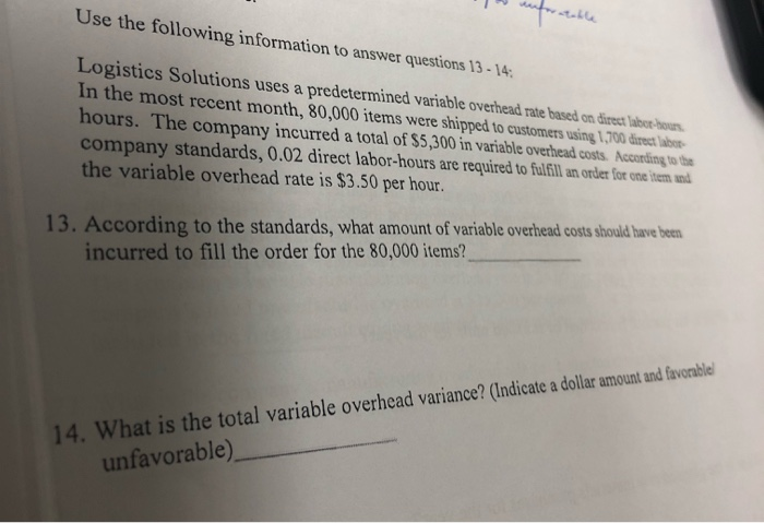 Solved Use The Following Information To Answer Questions Chegg