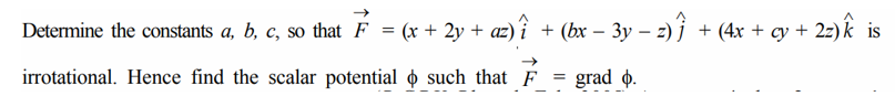 Solved Determine The Constants A B C So That F X Y Chegg