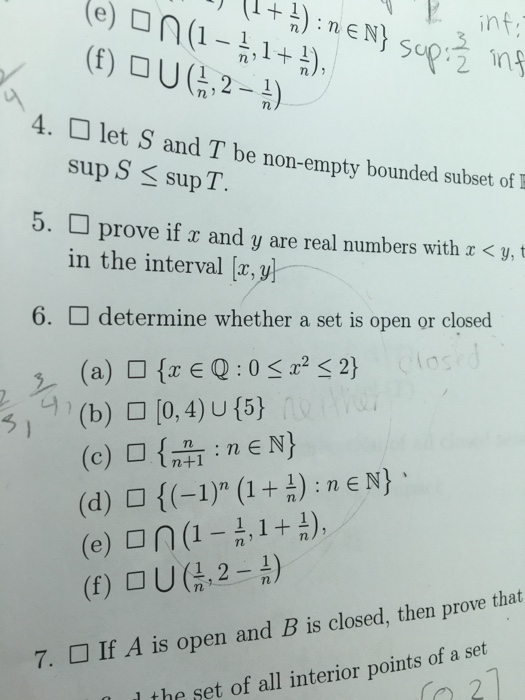 Solved Let S And T Be Non Empty Bounded Subset Of Sup S Chegg