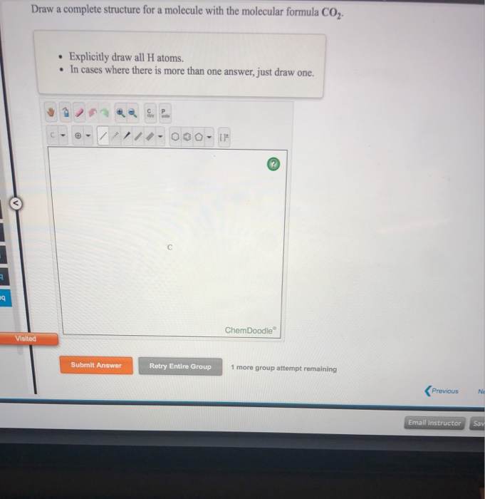 Solved Draw A Complete Structure For A Molecule With The Chegg