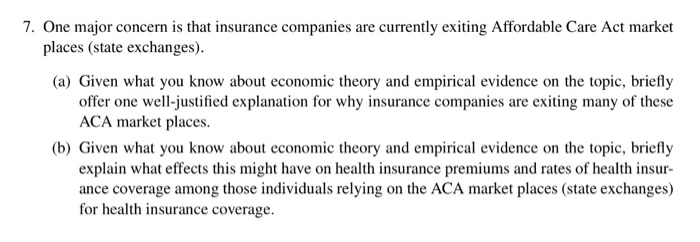 Solved: One Major Concern Is That Insurance Companies Are ...
