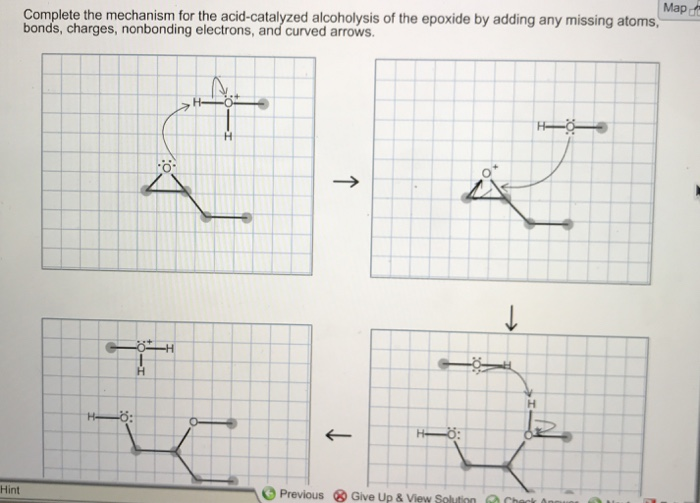 Solved Map Complete The Mechanism For The Acid Catalyzed Chegg