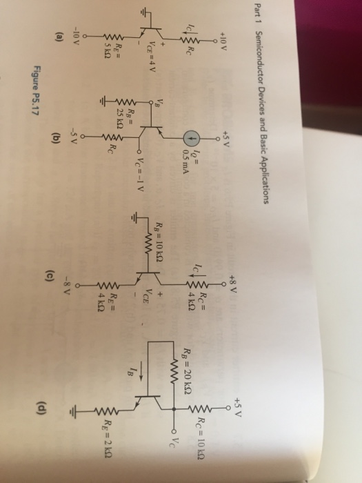 Solved Secton 5 2 DC Analysis Of Transistor Circuits 17 For Chegg