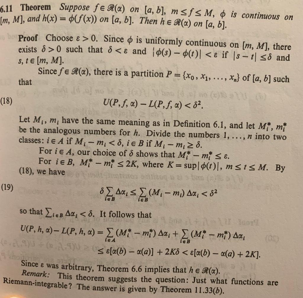 Solved Question Show That If F Is Integrable On A B Chegg