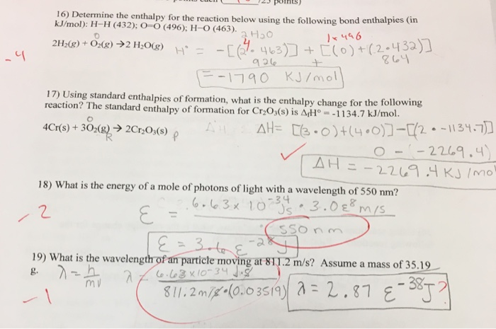 Solved Determine The Enthalpy For The Reaction Below Usin 