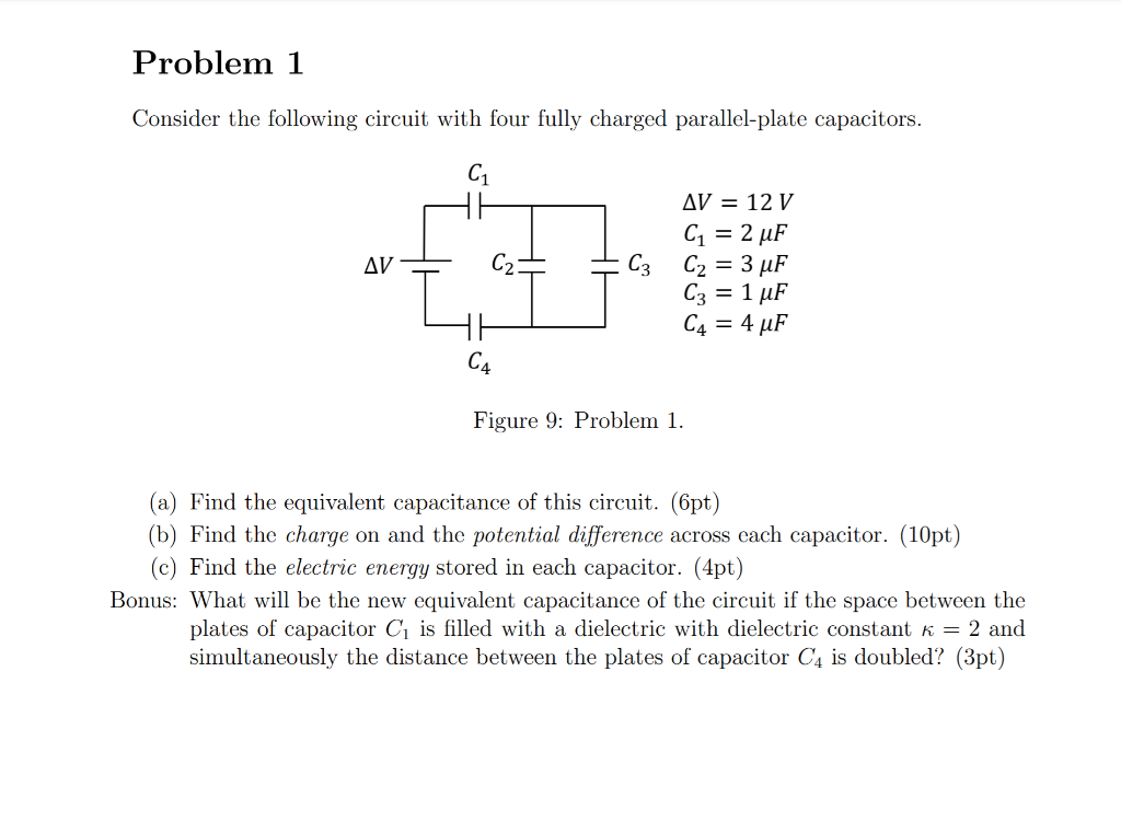 Solved Problem 1 Consider The Following Circuit With Four Chegg