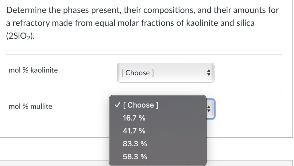 Solved Determine The Phases Present Their Compositions