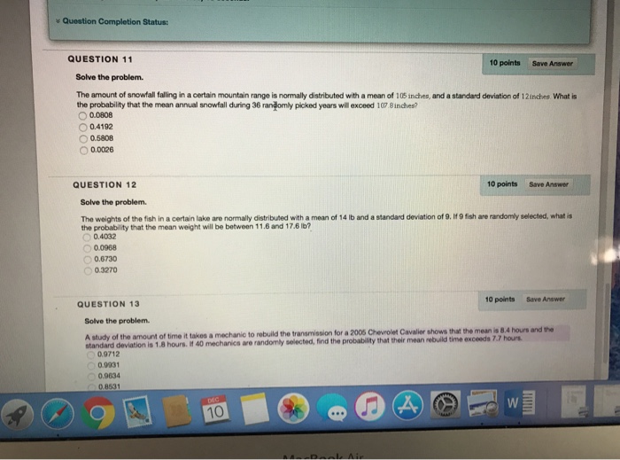 Solved Question Completion Status Question Points Chegg