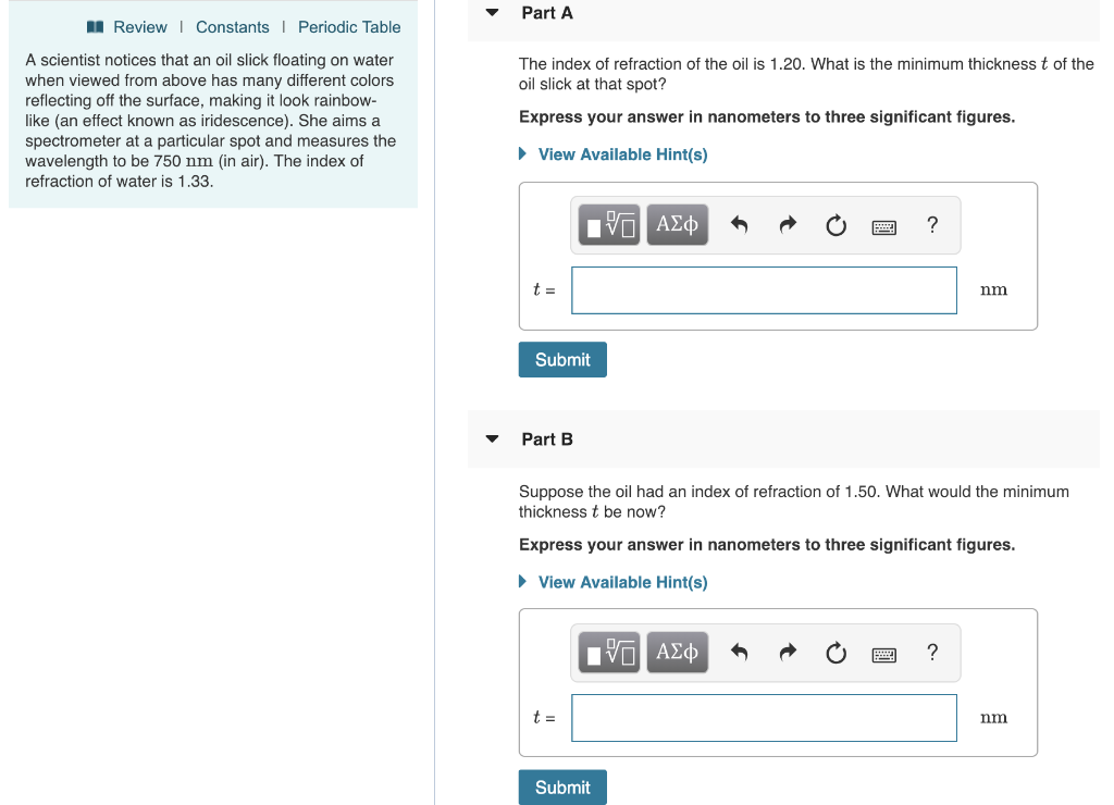 Solved Part A Reviewi Constants Periodic Table A Scientist Chegg