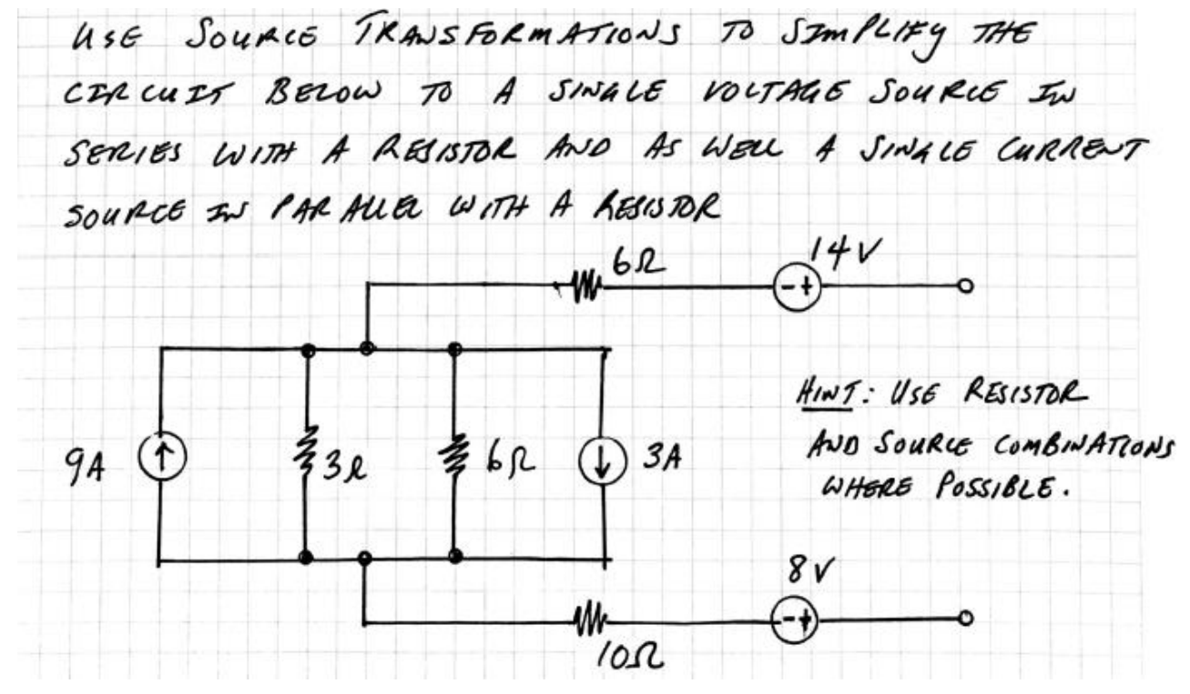 Solved Use Source Transformations To Simplify The Circuit Chegg