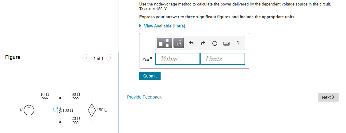 Solved Use The Node Voltage Method To Calculate The Power Chegg