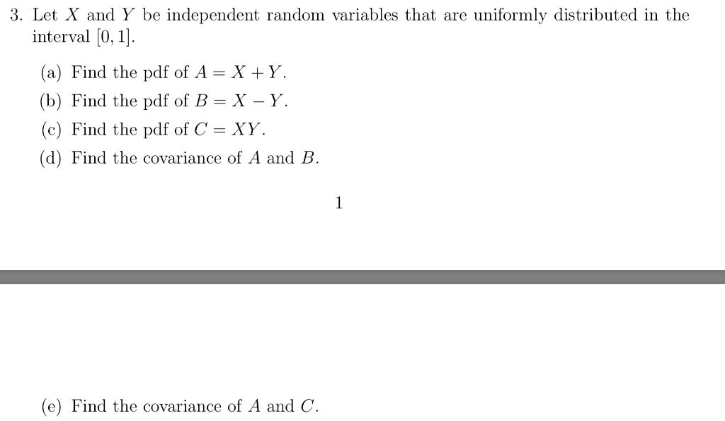 Solved Let X And Y Be Independent Random Variables That Chegg