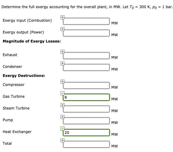 Solved A Combined Gas Turbine Steam Power Plant Operates As Chegg