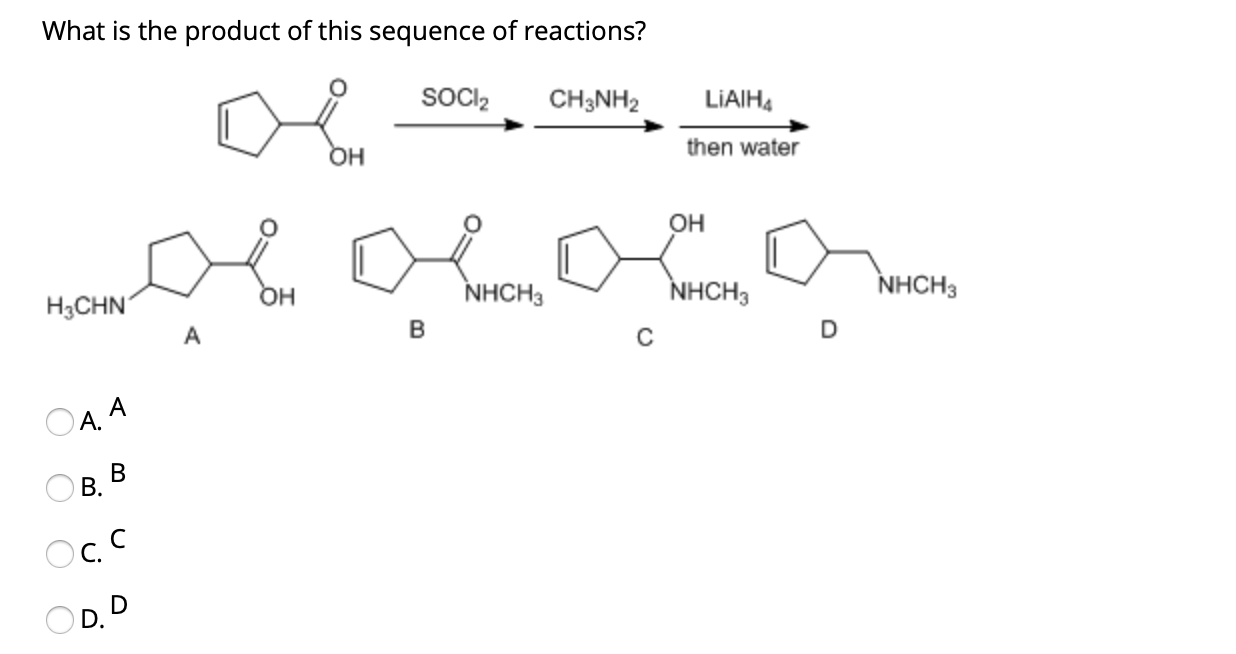 Solved What S The Product Doo CH3NH2 NaBH3CN Ht NH2 NHCH HO Chegg