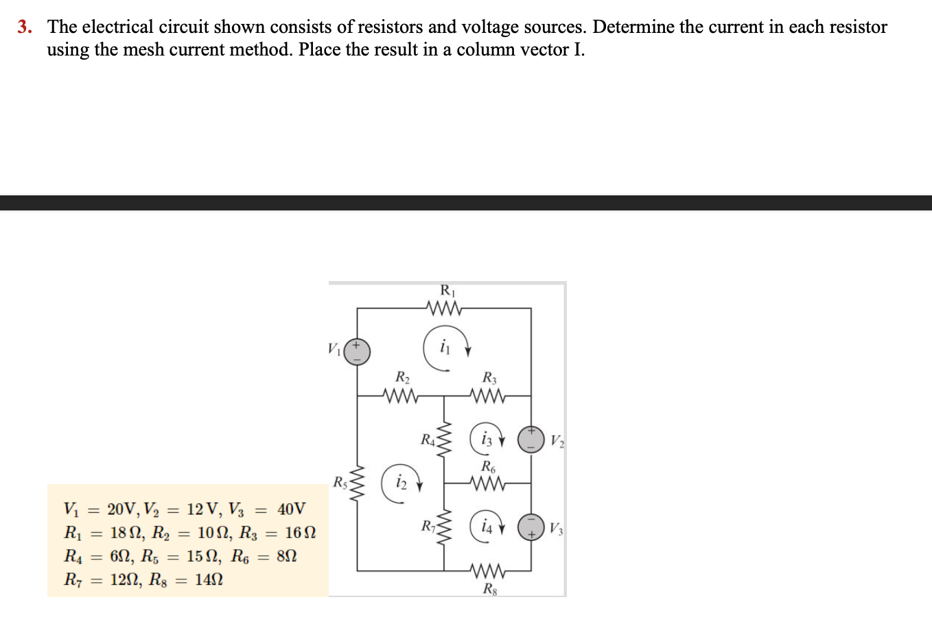 Solved The Electrical Circuit Shown Consists Of Resistors Chegg