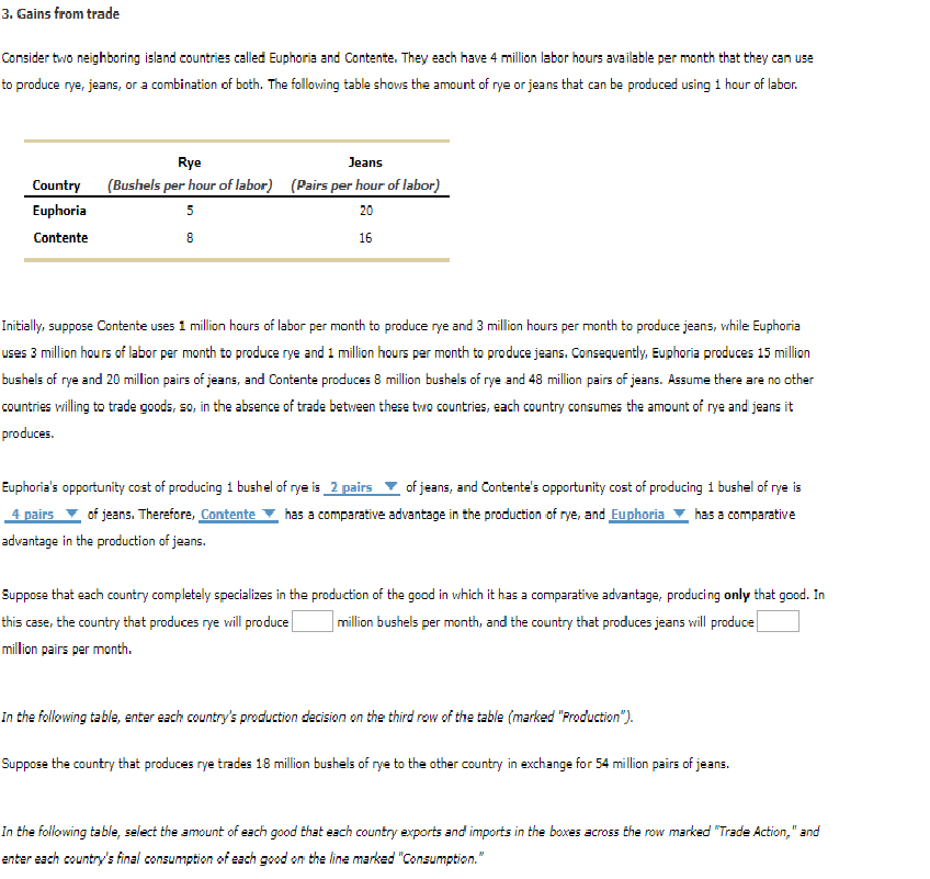 Solved Gains From Trade Consider Two Neighboring Island Chegg