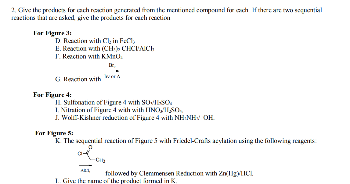 Solved For The Following Items Refer To The Compounds In Chegg