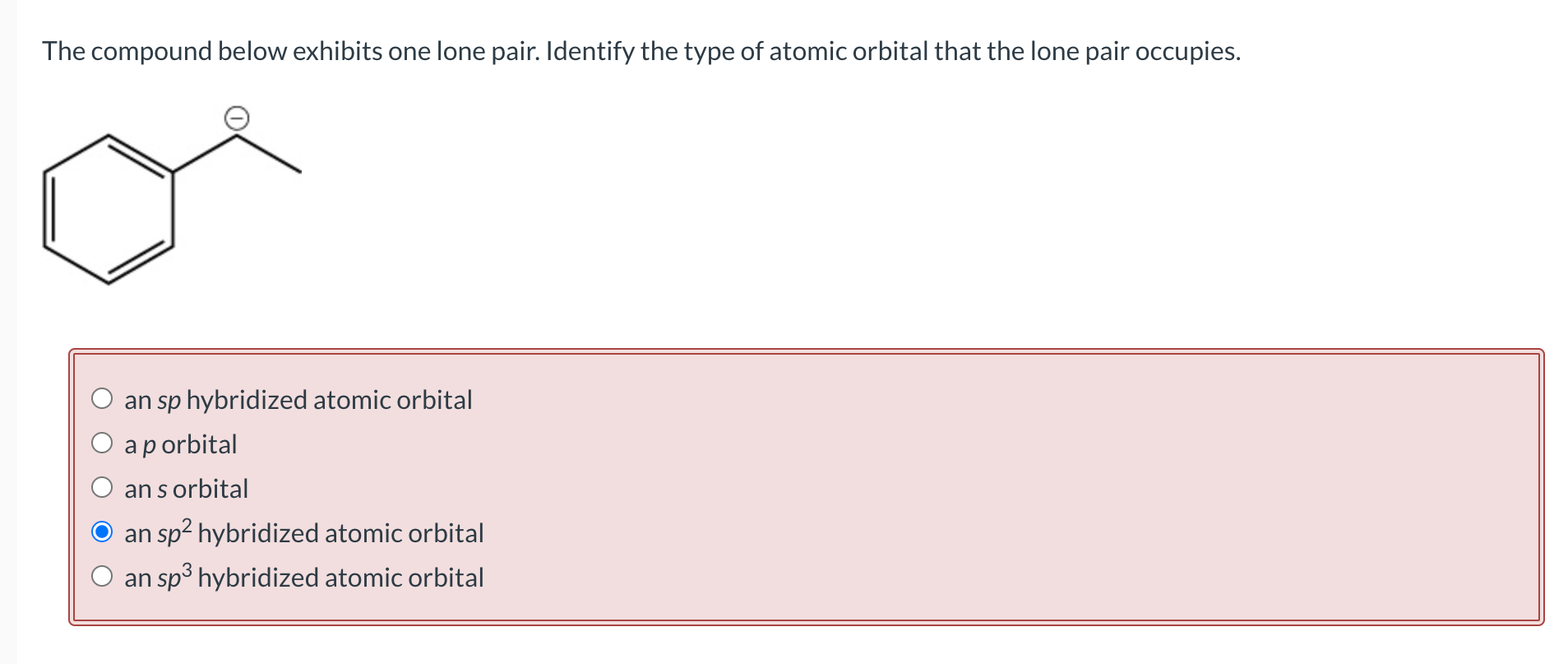 Solved The Compound Below Exhibits One Lone Pair Identify Chegg