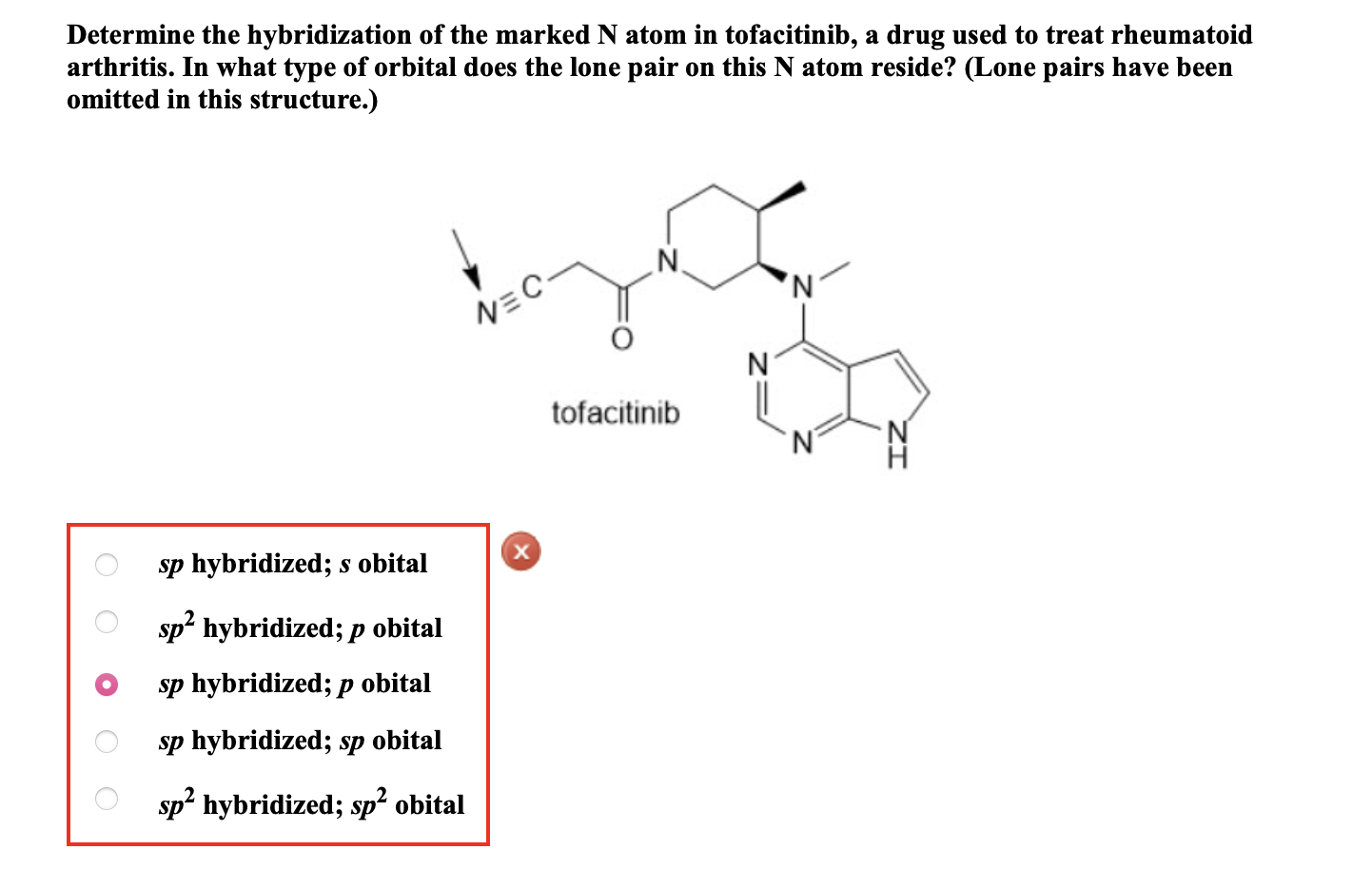 Solved Determine The Hybridization Of The Marked N Atom In Chegg