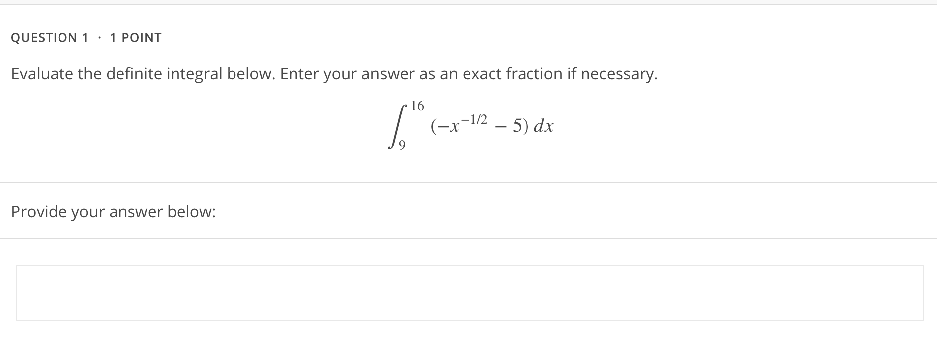 Solved Question Point Evaluate The Definite Integral Chegg