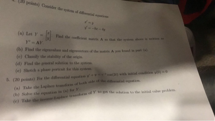 Solved Previous Problem List Next Point Suppose That A Chegg