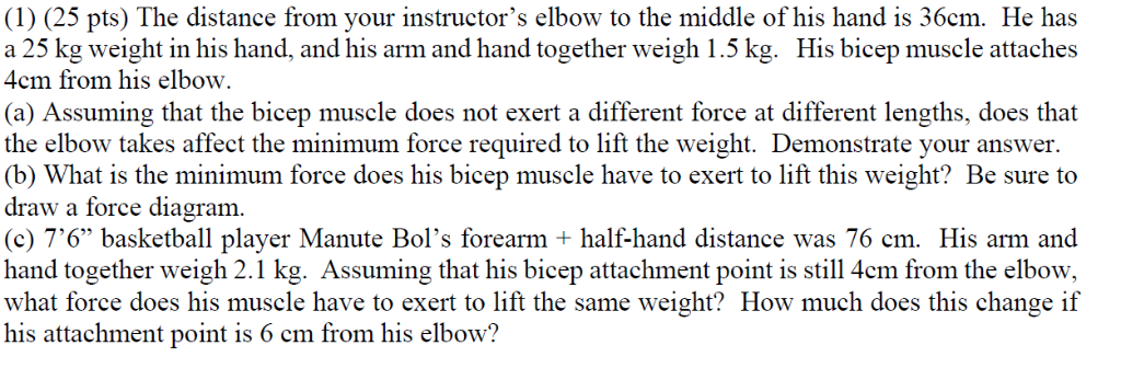 Solved Pts The Distance From Your Instructor S Chegg