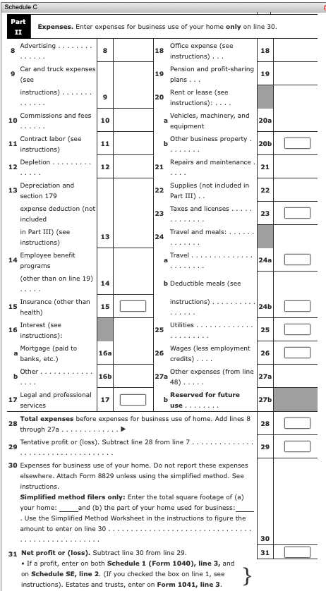 Comprehensive Problem Part Schedule C Chegg