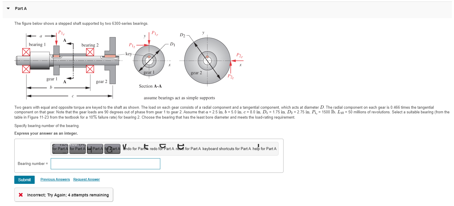 Solved The Figure Below Shows A Stepped Shaft Supported By Chegg