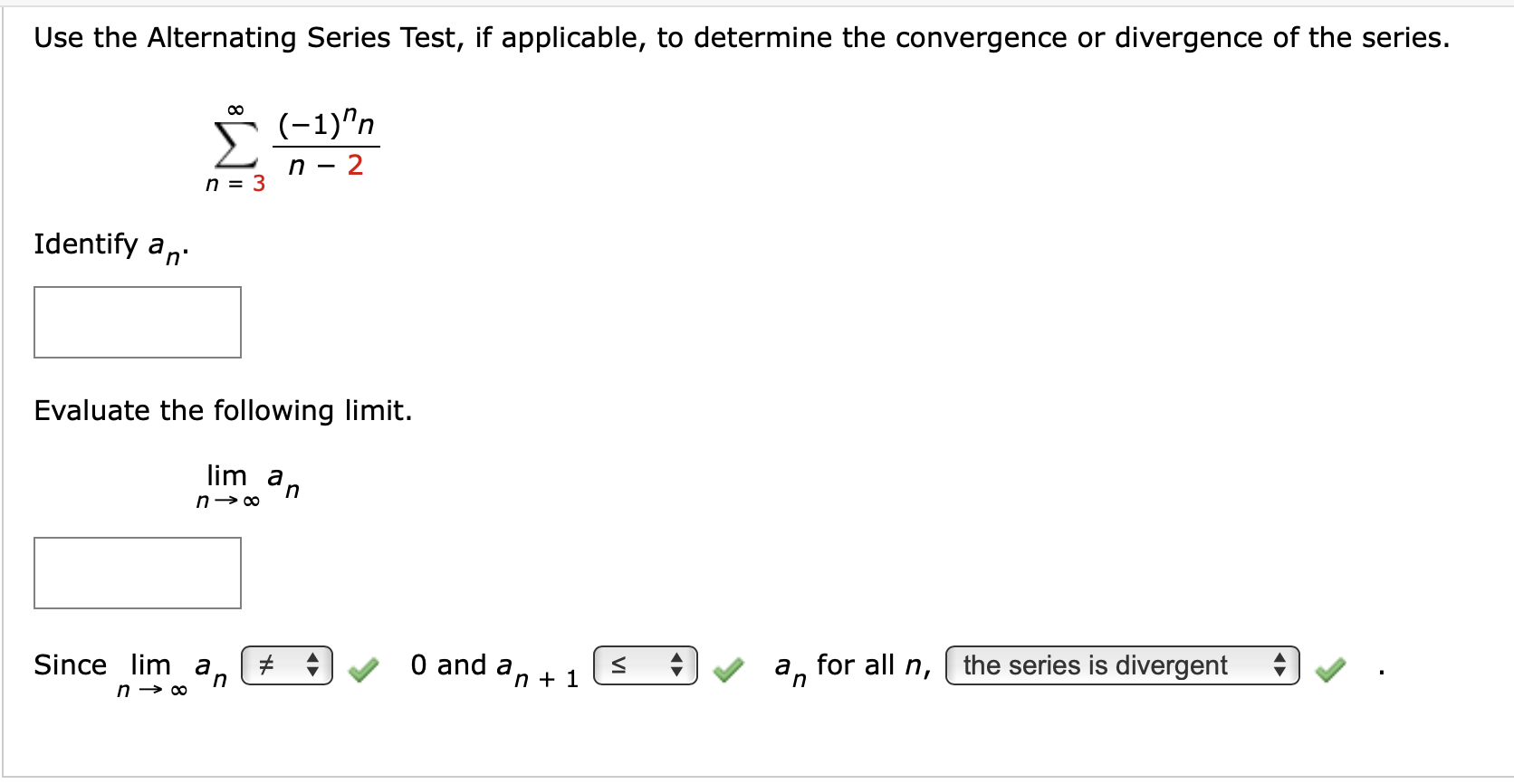 Solved Use The Alternating Series Test If Applicable To Chegg