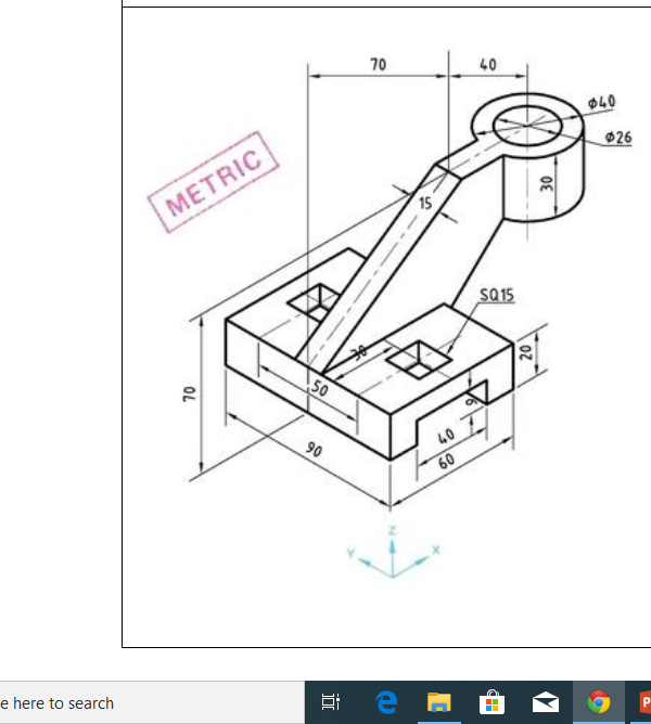 Solved Part II Orthographic Projections Extract The Chegg