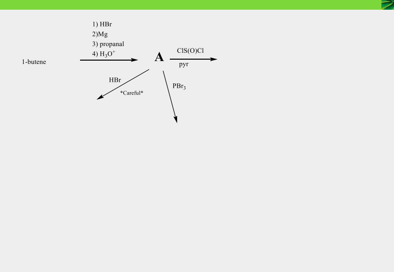 Solved 1 Br2 FeBr3 2 Mg 3 2 Butanone 4 H3O 5 HBr1 HBr Chegg