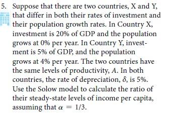 Solved Suppose That There Are Two Countries X And Y That Chegg