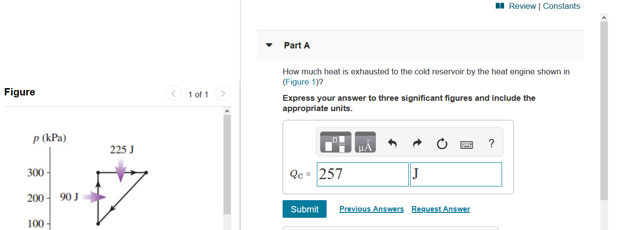 Solved A Review Constants Part A Figure 1 Of 1 How Much Heat Chegg