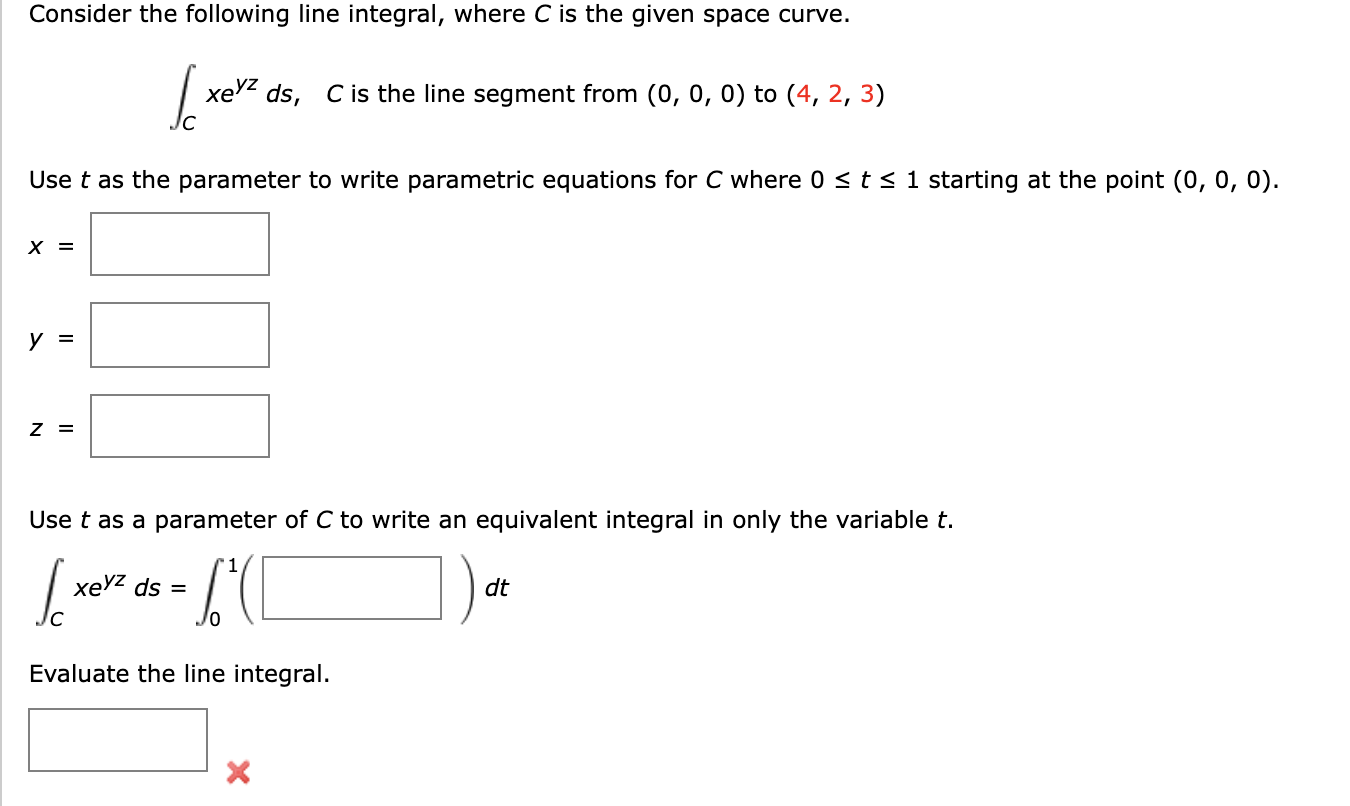 Solved Consider The Following Line Integral Where C Is The Chegg