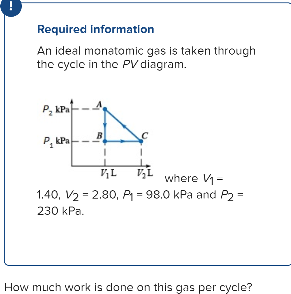 Solved The PV Diagram Shown Is For A Heat Engine That Chegg