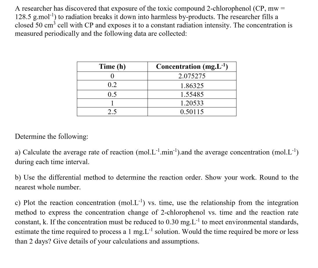 Solved A Researcher Has Discovered That Exposure Of The Chegg