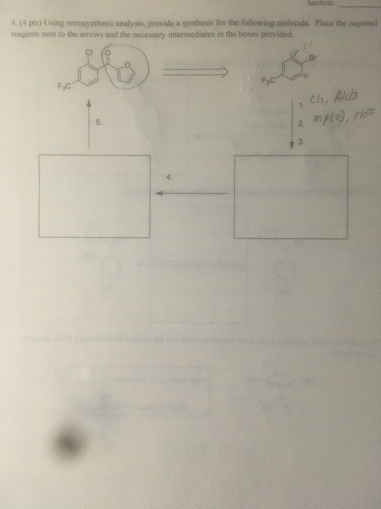 Solved Section Pts Using Retrosynthetic Analysis Chegg