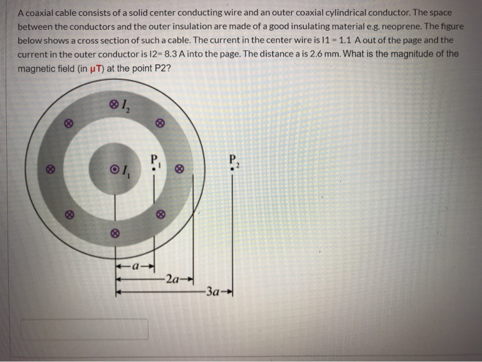 Solved A Coaxial Cable Consists Of A Solid Center Conducting Chegg