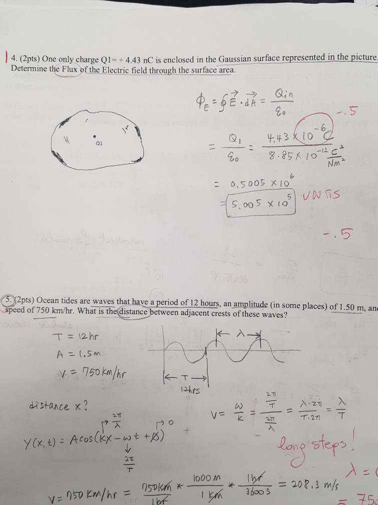 Solved Pts One Only Charge Q Ncis Enclosed In Chegg