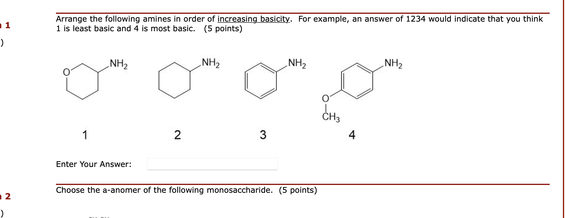 Solved Arrange The Following Amines In Order Of Increasing Chegg