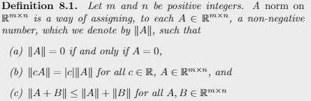 Solved Consider The Matrix A E Rmxn With N M The Matrix Chegg