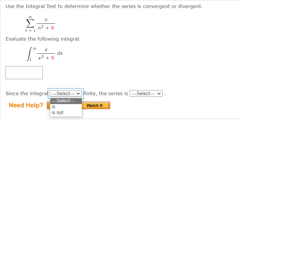 Solved Use The Integral Test To Determine Whether The Series Chegg